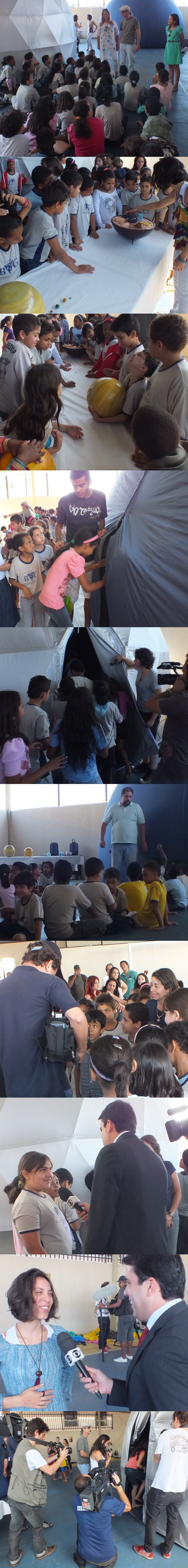 Outubro/12 - Novo Planetário - Diversos

        No dia 05 de outubro, em itinerância do projeto 'Observatório em Trânsito', inauguramos um moderno e revolucionário equipamento planetário russo (em parceria com a HIPERLAB - representante brasileira dos projetores Digitallis- e a colaboração do Museu de Morfologia do Instituto de Ciências Biológicas da UFMG).